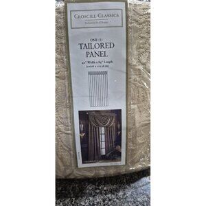 (2)Retired Croscill Tailored Panel Chanterelle Style 9244 Gold Drapes 40" x 84"